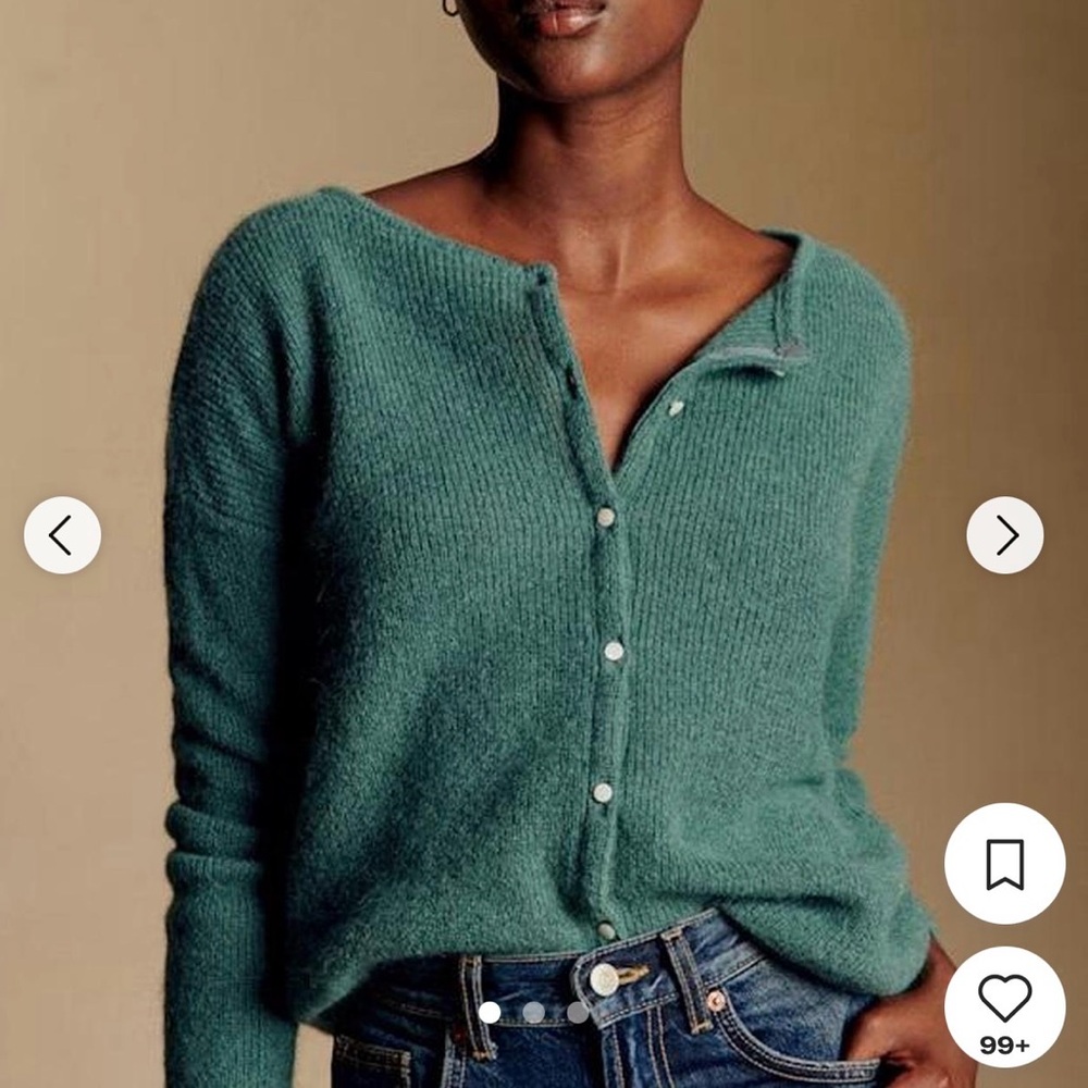 Sézane Women's Teal Sweater